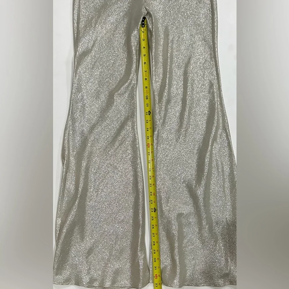 Chic Metallic Wide Leg Pants - Picture 15 of 16